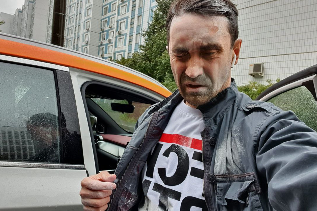 Activist Andrei Chernyshov after the assault, September 18, 2022 / Photo provided by Chernyshov