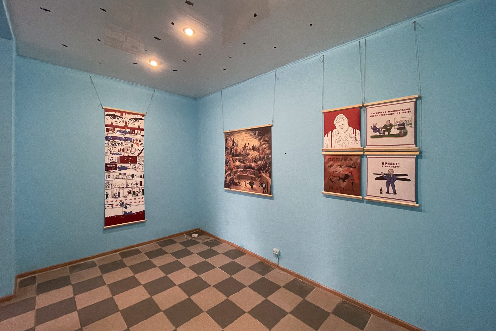 Andrei Semkin’s anti-war exhibition / Photo from personal archive